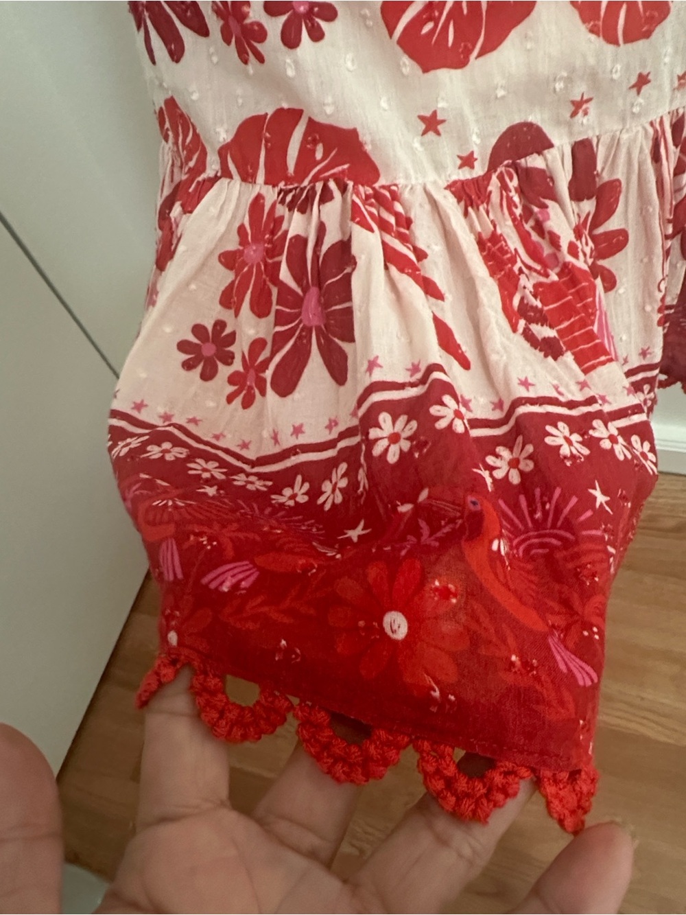 FARM Rio Rio Tiles Cotton Mini Dress | - Picture 8 of 15